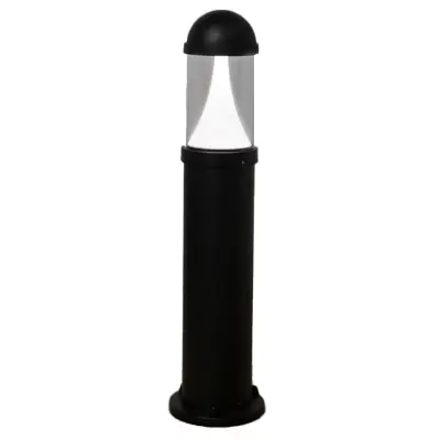 37914 KSR KSR9917 | Coria 750mm 20W 3000K/4000K/6000K IP65 LED Round Top Bollard, Black