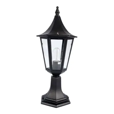 Read more on KSR KSR9963BLK | Coria Grande 23W E27 IP44 6 Sided Pillar Lantern, Black