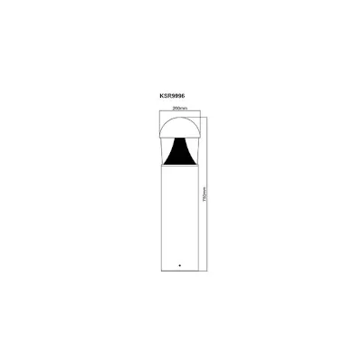 42702-3 KSR KSR9996 | LED Bollard Coriano 750mm Multi Wattage 3CCT IP65