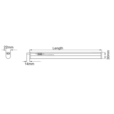 KSR KSRCL198 | LED Batten Light Morini 18w Multi CCT Cabinet Light 1205mm, White