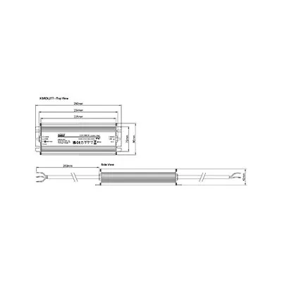 45520-2 KSR KSRDL277 | Constant Voltage LED Driver 320W 24V IP67