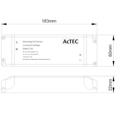 45265-2 KSR KSRDL278 | Dimmable LED Driver 50w 12v IP20