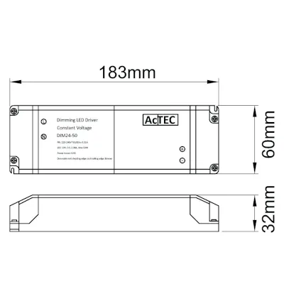 45276-2 KSR KSRDL293 | Dimmable LED Driver 50w 24v IP20