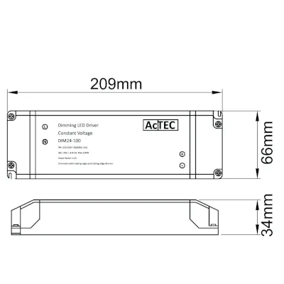 KSR KSRDL294 | Dimmable LED Driver 100w 24v IP20