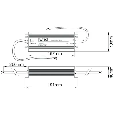45278-2 KSR KSRDL295 | Dimmable LED Driver 100w 24v IP67
