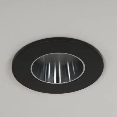 45257-2 KSR KSRDL431 | Downlight Bezel Qr Pro IP20, Black w/ Chrome Baffle
