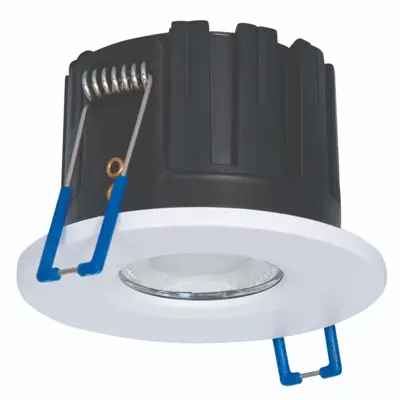 39144-4 KSR KSRFRD386 | Firebreak QR Select Pro 5W/7W Multi Wattage 4CCT IP65 Fire Rated LED Dimmable Downlight, White