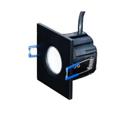 39149-2 KSR KSRFRD393 | Firebreak QR Fire Rated Detachable Downlight Square Bezel, Black
