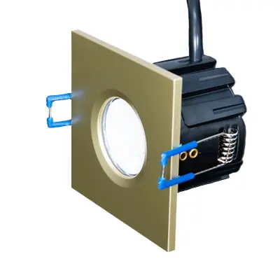 39150-2 KSR KSRFRD394 | Firebreak QR Fire Rated Detachable Downlight Square Bezel, Satin Brass