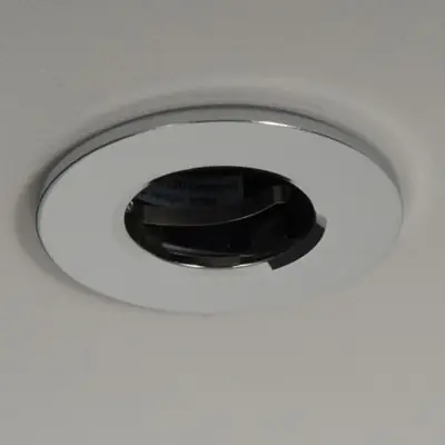 22583-4 KSR KSRFRD402 | Firebreak QR GU10 IP20 Fire Rated Detachable Bezel, Chrome