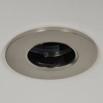 22584-4 KSR KSRFRD403 | Firebreak QR GU10 IP20 Fire Rated Detachable Bezel, Satin Chrome