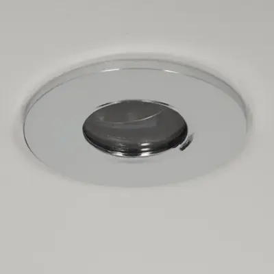 22586-3 KSR KSRFRD405 | Firebreak QR GU10 IP65 Fire Rated Detachable Bezel, Chrome