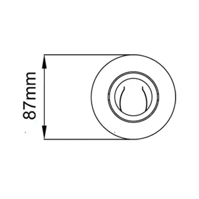 KSR KSRFRD406 | Firebreak QR GU10 IP65 Fire Rated Detachable Bezel, Satin Chrome
