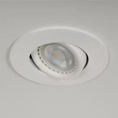 22590-3 KSR KSRFRD411 | Firebreak QR GU10 IP20 Fire Rated Tilt Detachable Bezel, White