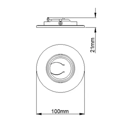 KSR KSRFRD422 | Firebreak QR Fire Rated GU10 IP20 Tilt Detachable Downlight Bezel for KSRFRD410, Antique Brass