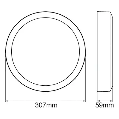 38118-2 KSR KSRSF320 | Navara SF Plain External Bezel Rim, Gloss White