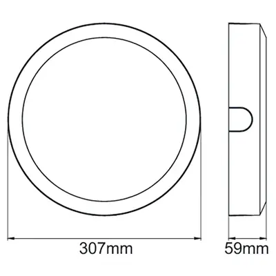 22601-3 KSR KSRSF324 | Navara SF Plain External Bezel Rim, Matt White