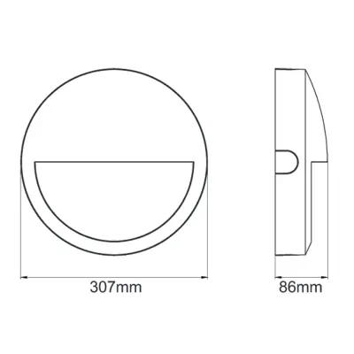 38121-2 KSR KSRSF325 | Navara SF Eyelid External Bezel Rim, Matt Black