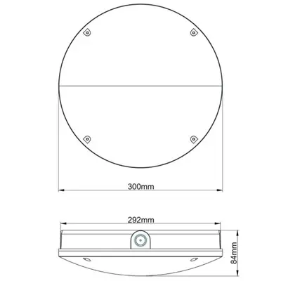 37324-5 KSR KSRSF330 | Navara SF Select LED Multi Wattage & Triple CCT IP65 Bulkhead