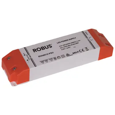Read more on Robus RVA10012-PSU | Vegas 100W 12V IP20 Non Dimmable Constant Voltage Driver for LED Strip Lighting