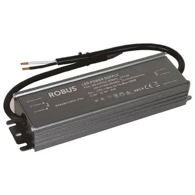 Read more on Robus RVA20012IP67-PSU | Vegas 200W 12V IP67 Waterproof Constant Voltage Non Dimmable Driver