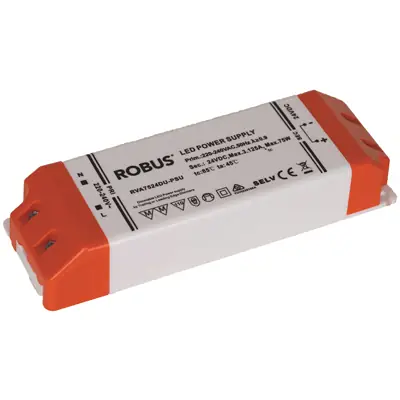 Read more on Robus RVA7524DU-PSU | Vegas 75W 24V IP20 Triac Dimmable Constant Voltage Driver for LED Strip Lighting