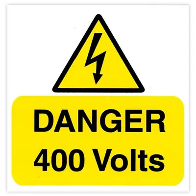 Read more on Industrial Signs IS2505RP | Self Adhesive Rigid Danger 400 Volts Labels 75x75mm Pack of 5