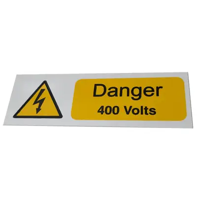 Read more on Industrial Signs IS2605RP | Self Adhesive Danger 400 Volts Vinyl Label 75x25mm Pack of 5