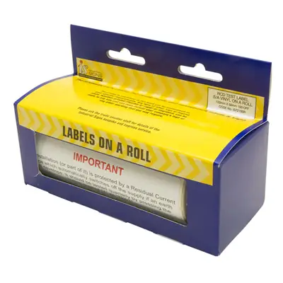Read more on Industrial Signs IS72100R | Self Adhesive RCD Test Vinyl Label 130x60mm Roll of 100