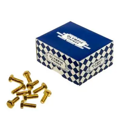 Read more on Olympic Fixings 089-187-015 | M6x20mm Hex Screw Set Brass, Pack of 100