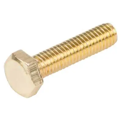 Olympic Fixings 089-187-020 | M6x25mm Hex Screw Set Brass, Pack of 100