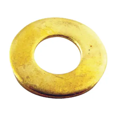 Olympic Fixings 089-189-010 | M8 Form A Flat Washers Brass, Pack of 100