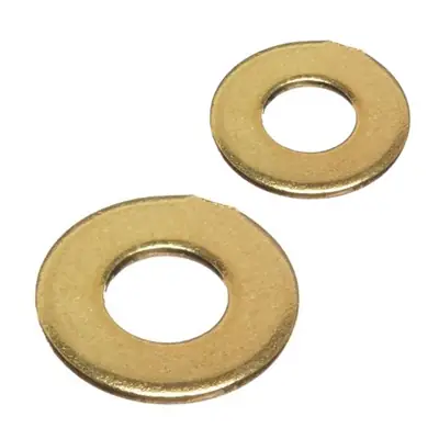 Olympic Fixings 216-355-080 | M4 Brass Machine Washers (Pack of 100)