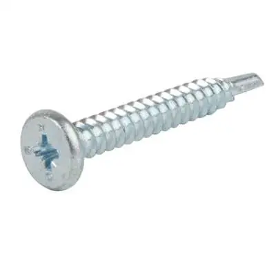 Orbix OBX-HD-5.5X40 | 5.5x40mm Heavy Duty Metal Self Drilling Screws Steel/Bright Zinc Plated, Pack of 100