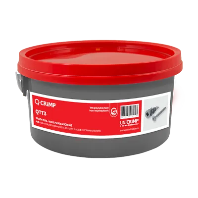 Read more on Unicrimp QTT3 | Panhead Screws 8x35mm & Metal Self Drive Wall Plugs Trade Tub (200 Of Each)