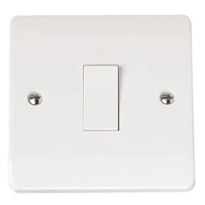 Click Scolmore CMA025 | Mode 10A 1 Gang Intermediate Light Switch, White