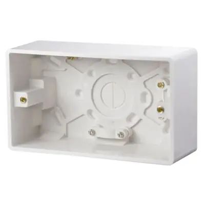 Read more on Click Scolmore CMA086 | Mode 47mm 2 Gang Pattress Back Box, White