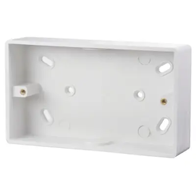 Read more on Click Scolmore CMA245 | Mode 29mm 2 Gang Pattress Box with Conduit Knockout