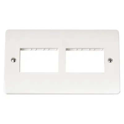 Read more on Click Scolmore CMA406 | Mode 2 Gang 6 Module (3+3) Minigrid Front Plate