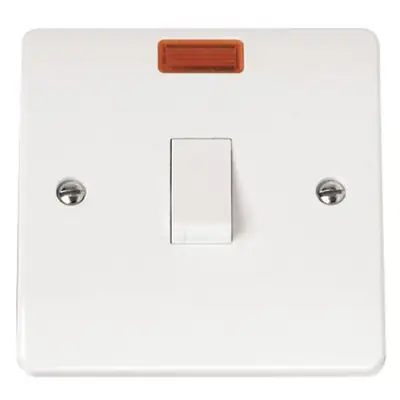 Read more on Click Scolmore CMA623 | Mode 20A Double Pole Light Switch with Neon, White