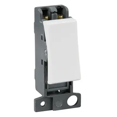 22689-2 Click Scolmore MD018PW | Minigrid 13A Resistive Double Pole Switch Module