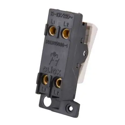 22689-3 Click Scolmore MD018PW | Minigrid 13A Resistive Double Pole Switch Module