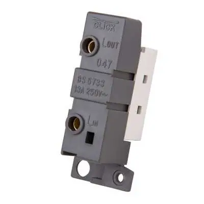 22698-2 Click Scolmore MD047PW | Minigrid 13A Fused Spur Connection Unit, Polar White