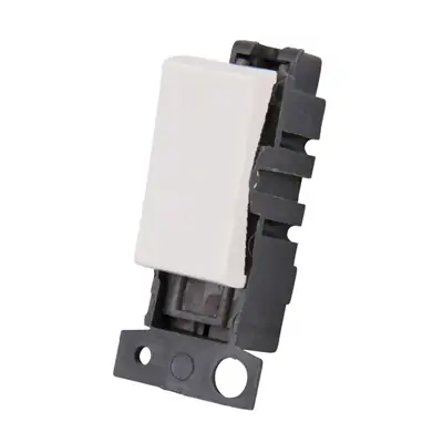 Read more on Click Scolmore MD075PW | Minigrid 10A 3 Position Retractive Switch Module, Polar White