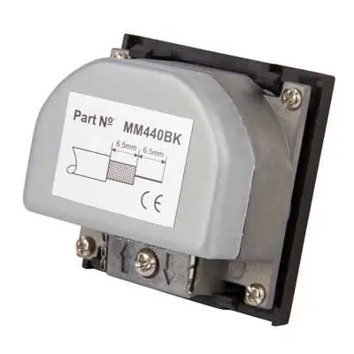 Click Scolmore MM440BK | New Media Quad TV, Radio, Sat 1 & 2 Shielded Euro Module, Black