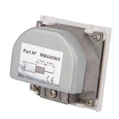 22773-2 Click Scolmore MM440WH | New Media Quad TV, Radio, Sat 1 & 2 Shielded Euro Module, White