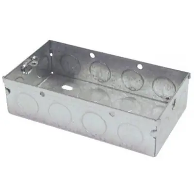 Read more on Green Brook 225 | 25mm 2 Gang Metal Switch & Socket Back Box
