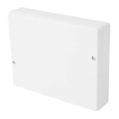 Hager J701 | Square Junction Box Without Terminals, White