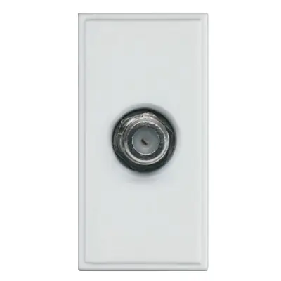 Read more on Hager WMMSAT | Sollysta Single F Type Connector Satellite Euro Module, White