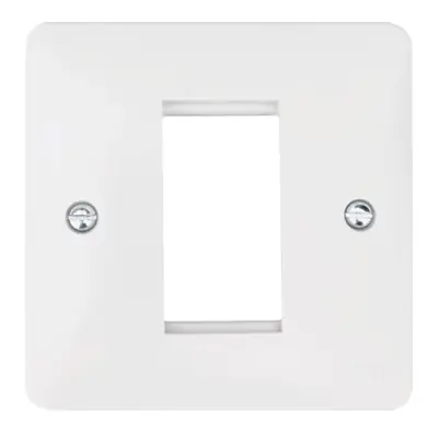 Read more on Hager WMP1EU | Sollysta 1 Gang Euro Module Front Plate, White